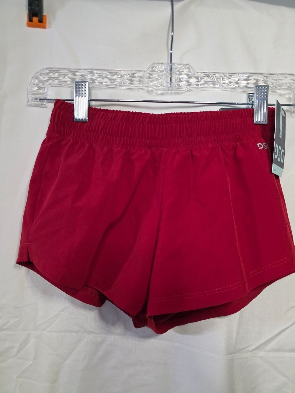 DSG Stride True Short Red Hot Pants XS Girls New with Tags Athletic Shorts